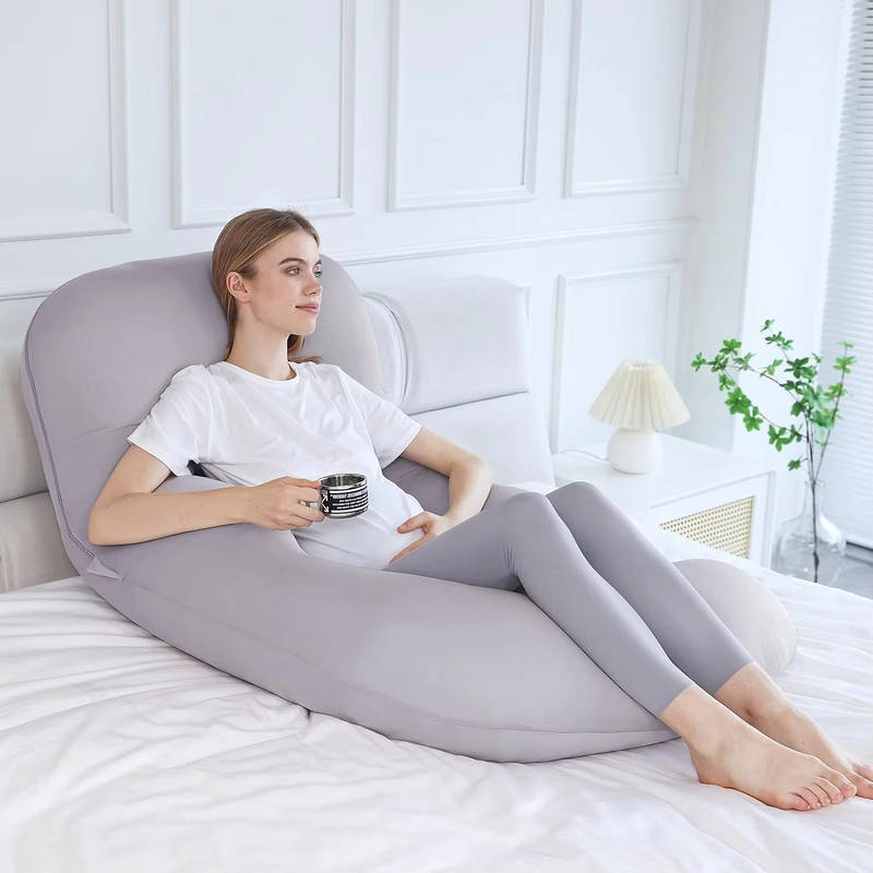 U Shaped Cooling Pregnancy Pillow with Removable Cover