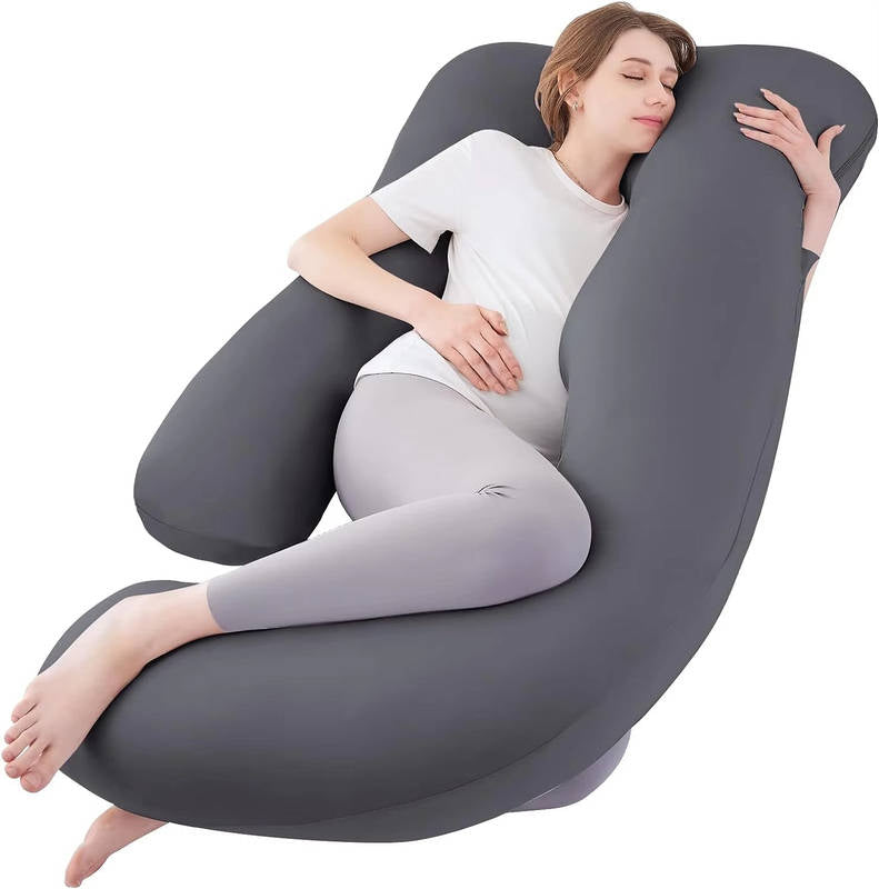 U Shaped Cooling Pregnancy Pillow with Removable Cover