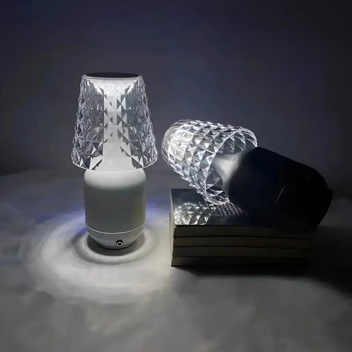 Wireless Gold LED Table Lamp - Modern Rechargeable Design