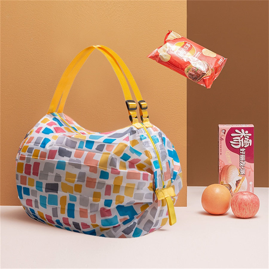 Foldable Large-Capacity Water-Resistant Shopping Tote