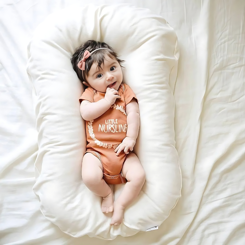 Ergonomic Hypoallergenic Baby Pillow for Flat Head Prevention