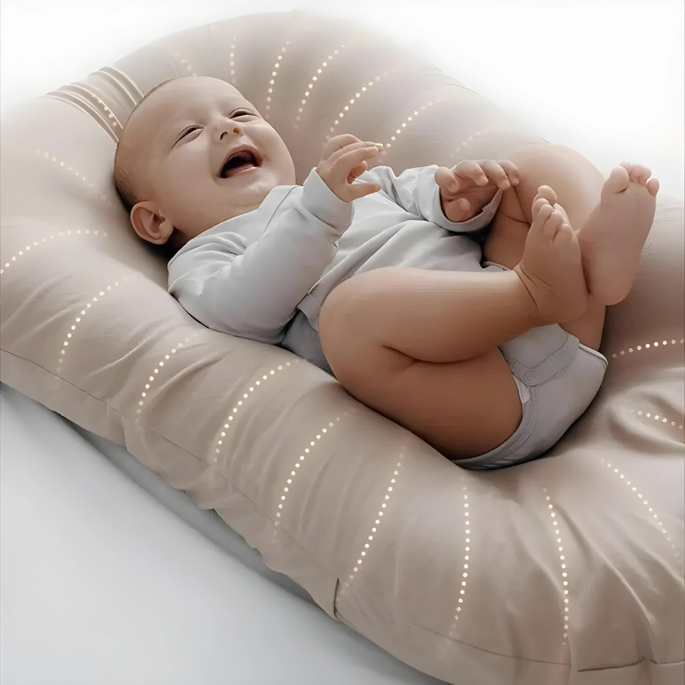 Ergonomic Hypoallergenic Baby Pillow for Flat Head Prevention