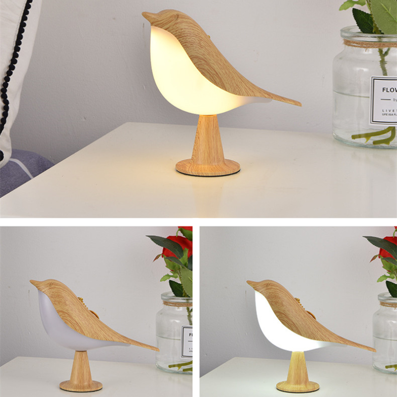 Rechargeable Bird-Shaped Night Light with Color Options