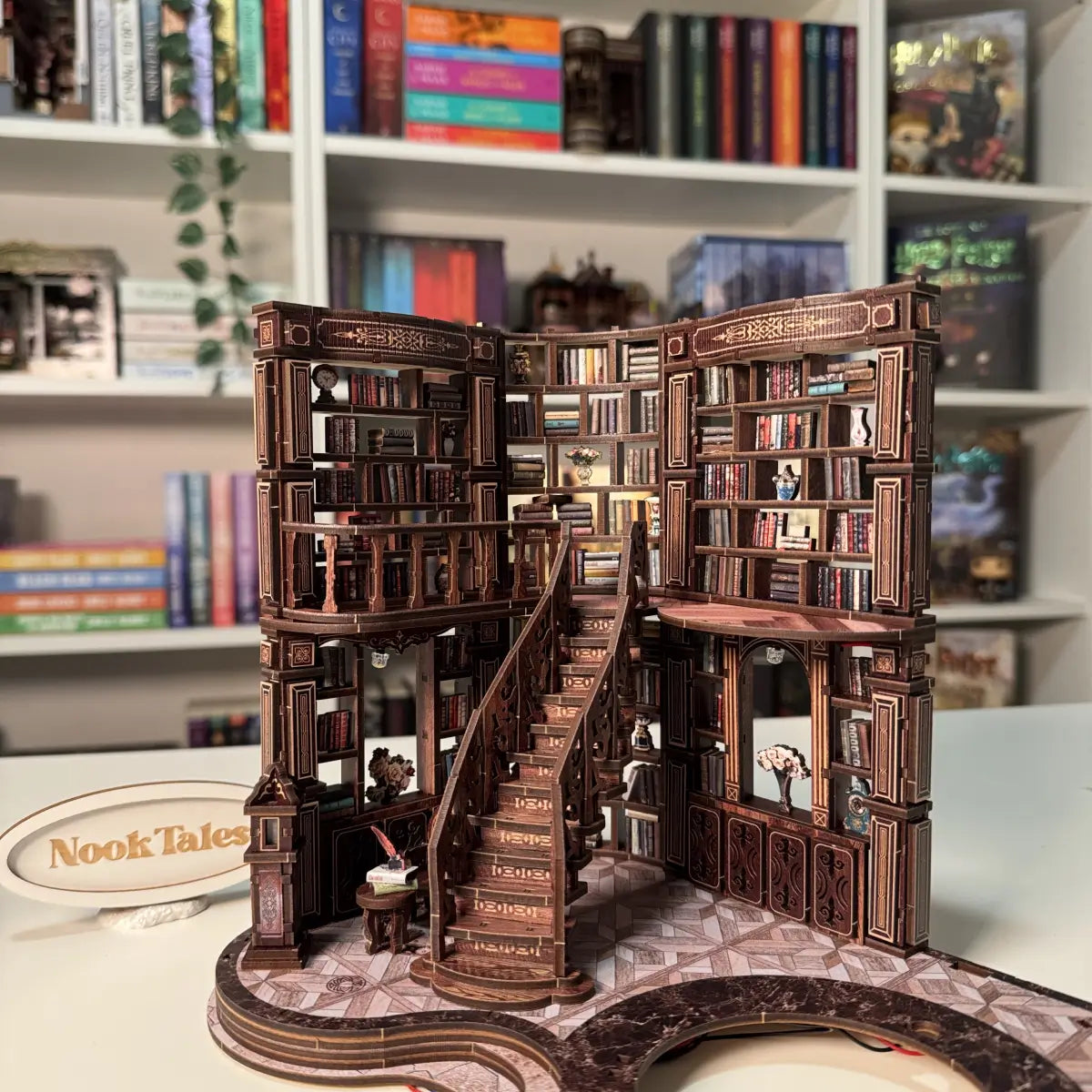 DIY Multi-Level Fantasy Library Book Nook Kit