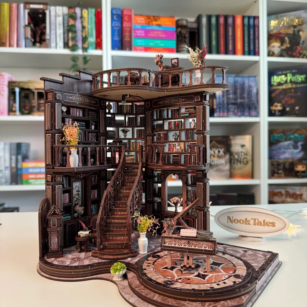 DIY Multi-Level Fantasy Library Book Nook Kit