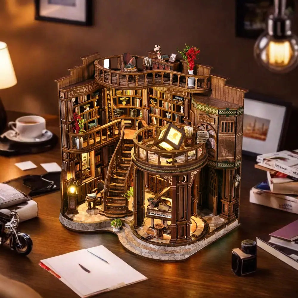 DIY Multi-Level Fantasy Library Book Nook Kit
