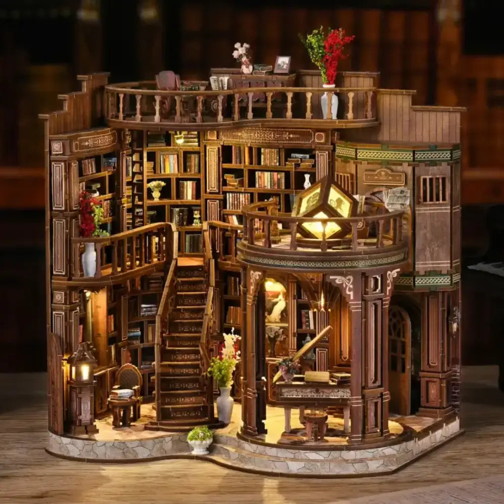 DIY Multi-Level Fantasy Library Book Nook Kit