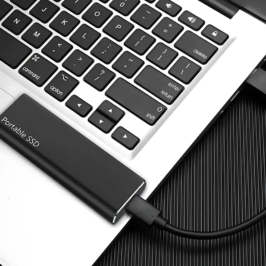 Compact 4TB USB-C Portable External Storage Drive