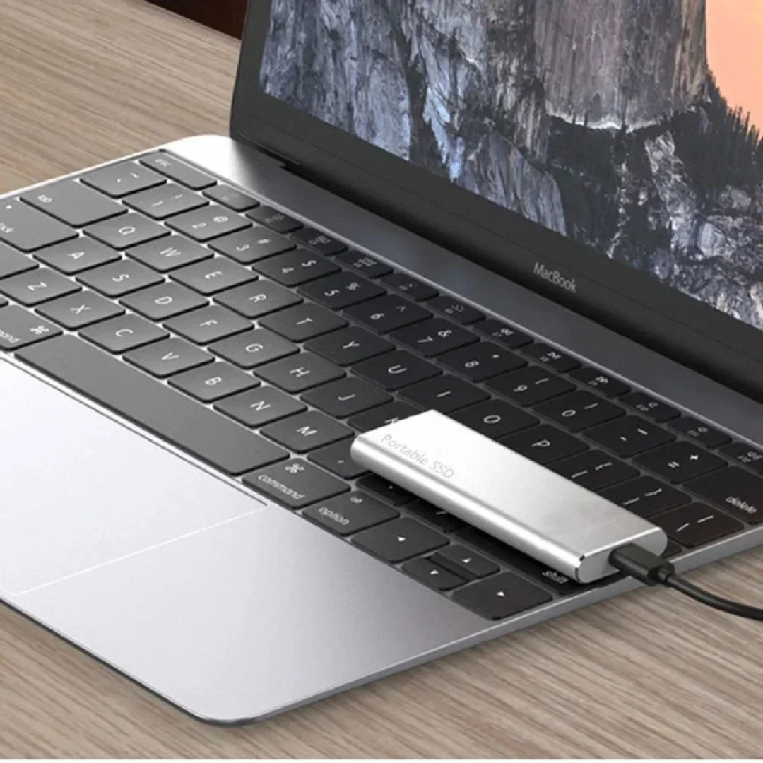 Compact 4TB USB-C Portable External Storage Drive