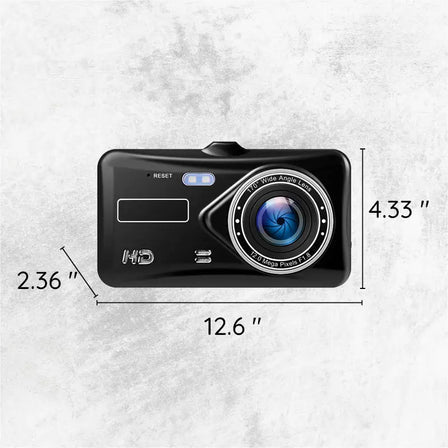 1080p Dual Car Camera with 170° Wide Angle and Night Vision