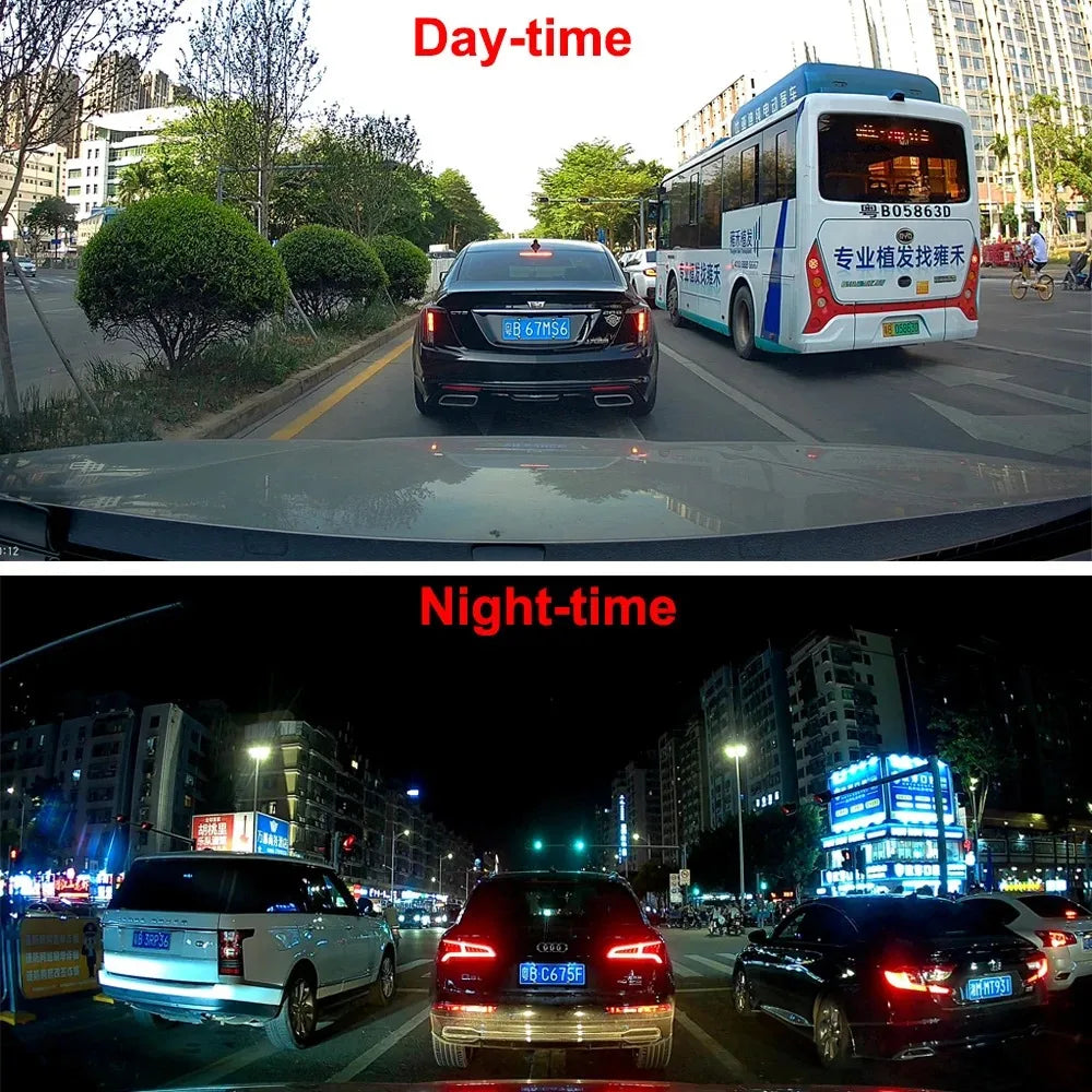 4K Dual Camera Wi-Fi Dashcam with GPS and Night Vision