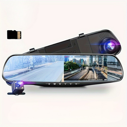 Wide-Angle 1080p Car Dash Cam with HD Night Vision