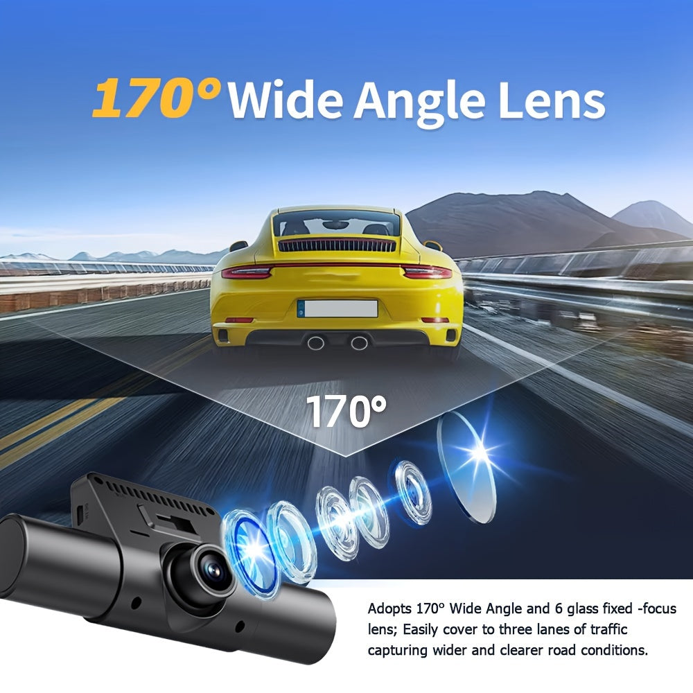 1080p Car Camera with LED Screen and Driver Control