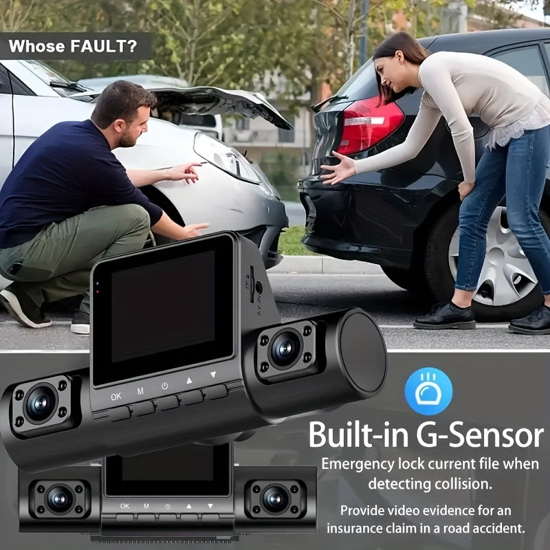 1080p Car Camera with LED Screen and Driver Control