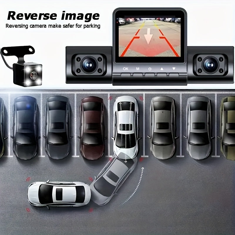 1080p Car Camera with LED Screen and Driver Control