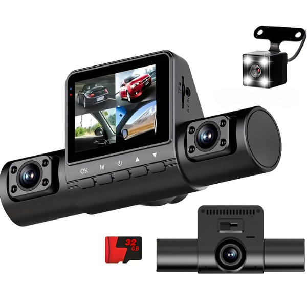 1080p Car Camera with LED Screen and Driver Control