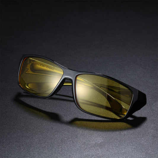 Night Driving Glasses with Yellow Lenses for Glare Reduction and Enhanced Visibility