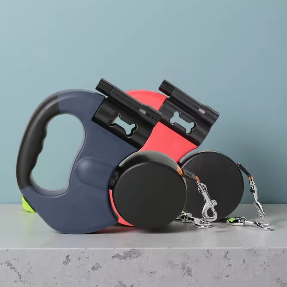 Tangle-Free Dual Dog Leash with Ergonomic Handle