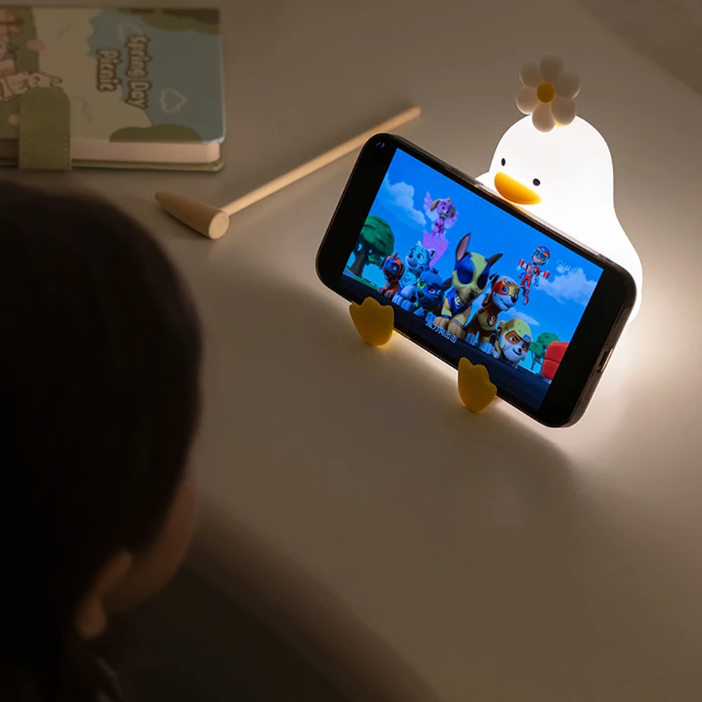 Duck Night Light with Adjustable Brightness and Warm Glow