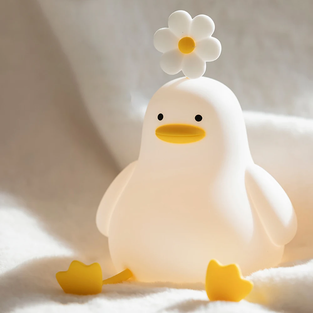 Duck Night Light with Adjustable Brightness and Warm Glow