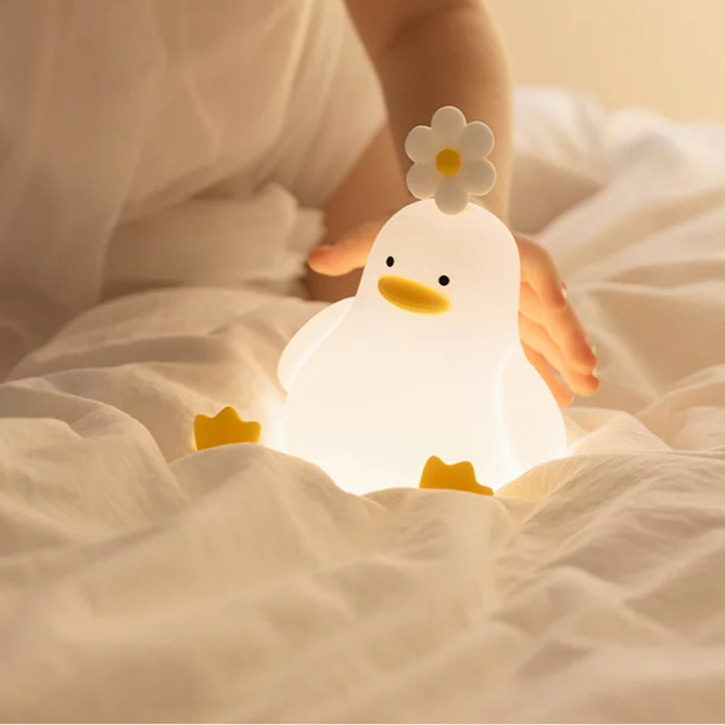 Duck Night Light with Adjustable Brightness and Warm Glow