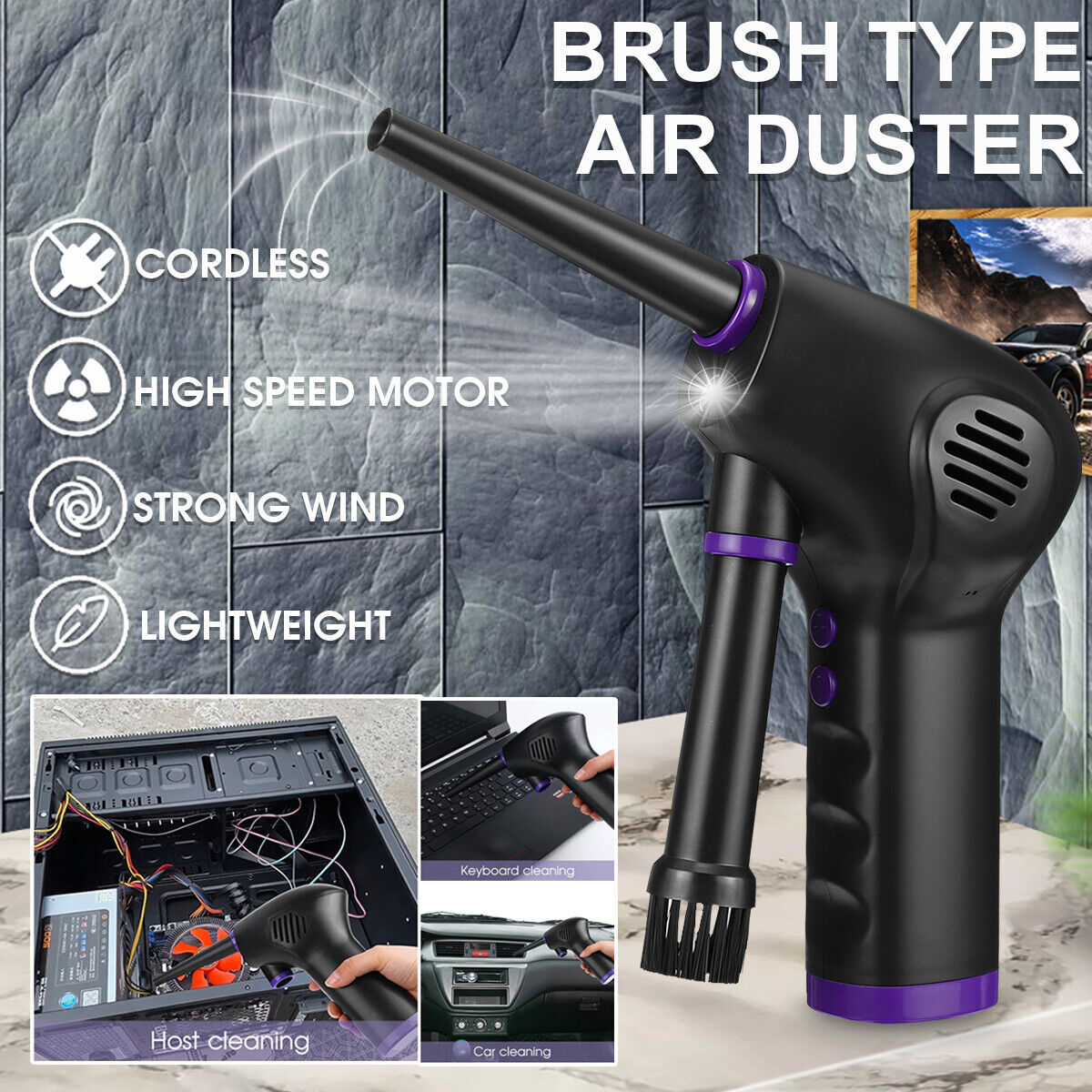 Wireless Air Vacuum Cleaner for Electronics and Hard-to-Reach Areas