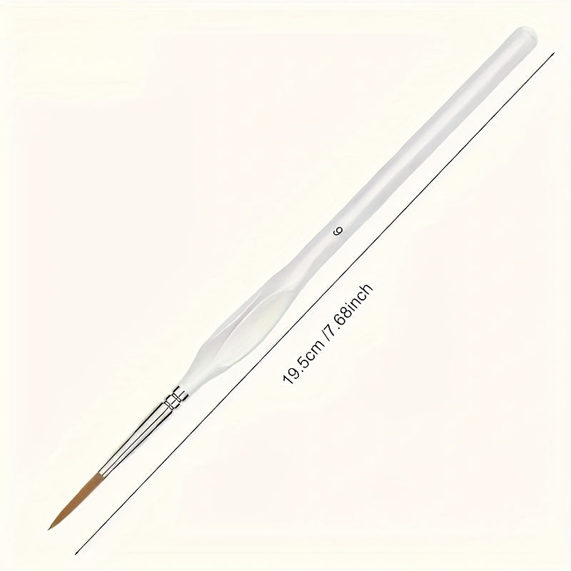 Precision Detail Brush with Ergonomic Handle for Acrylic, Oil, and Watercolor Painting
