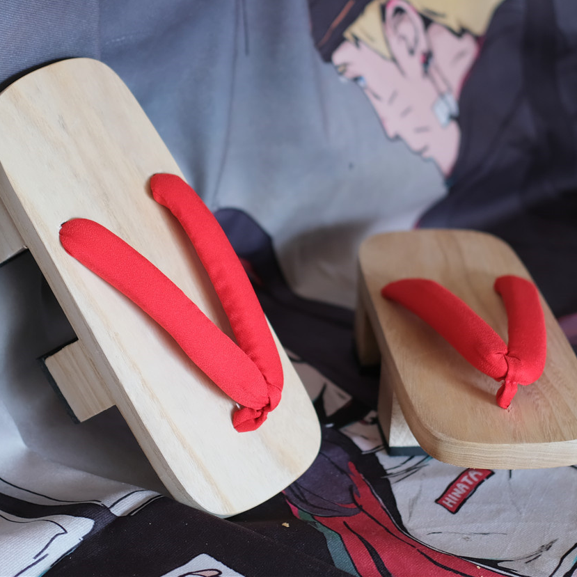 Japanese Geta Clogs with Breathable Rubber Sole