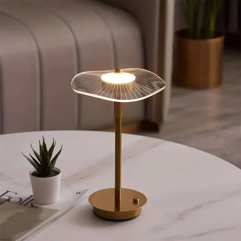 Adjustable Dimmable LED Table Lamp with Iron Frame