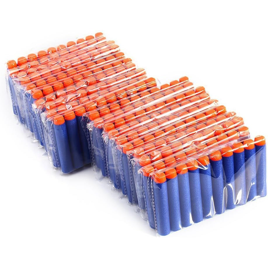 200 Soft Foam Darts for Nerf Blasters with Wrist Straps and Storage Bag