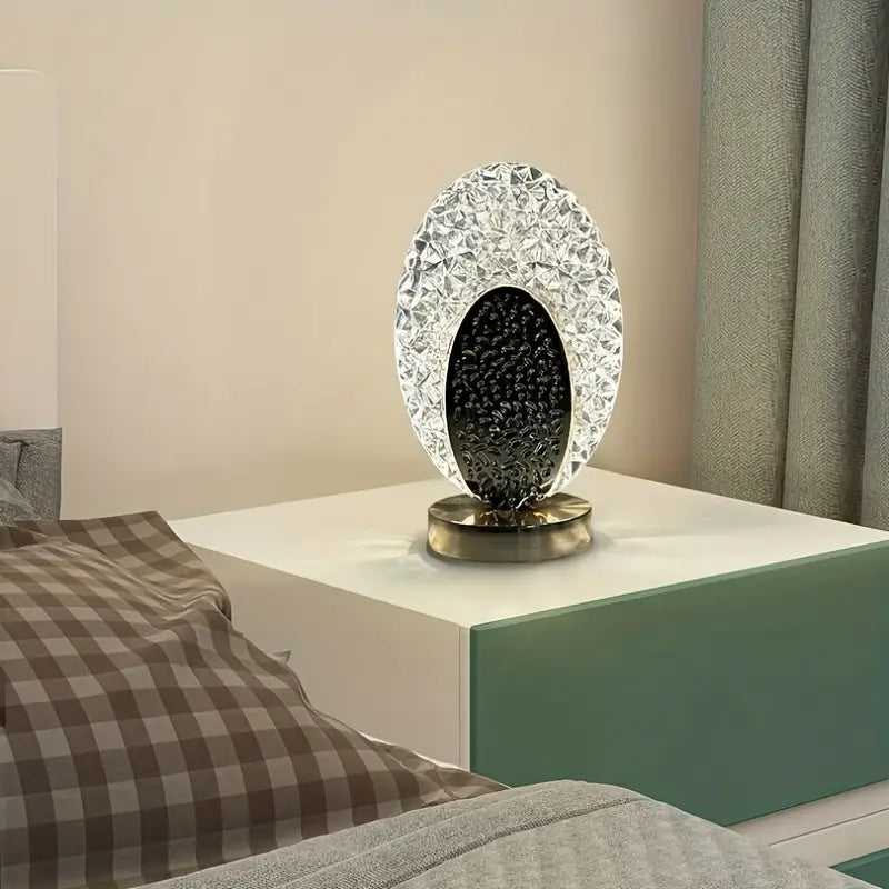 Peacock-Inspired Rechargeable LED Table Lamp