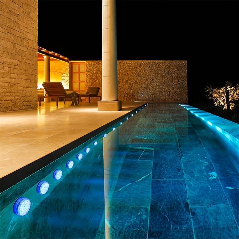 RGB Underwater Pool Lights with Remote Control and 10 LEDs