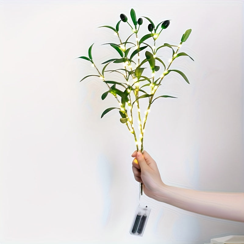 Illuminated Olive Tree LED Lamp for Modern Decor
