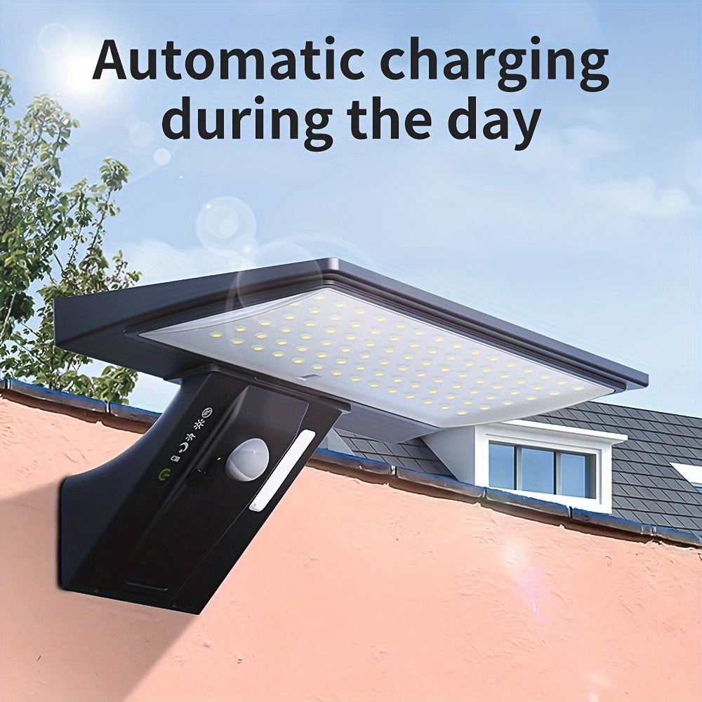 Solar LED Outdoor Motion Sensor Spotlight - 50,000 Hour Lifespan, Waterproof, USB Rechargeable