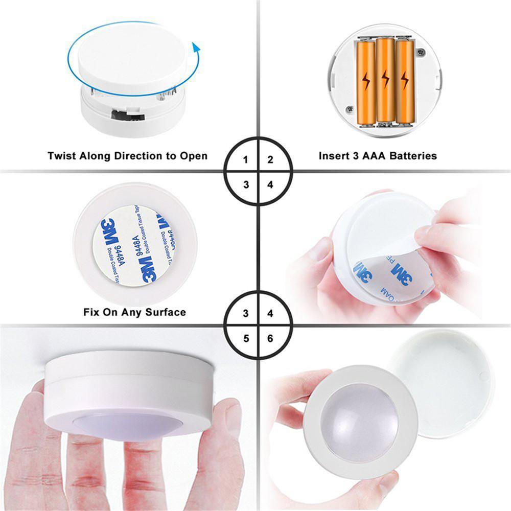 Wireless LED Touch Night Light with Remote Control