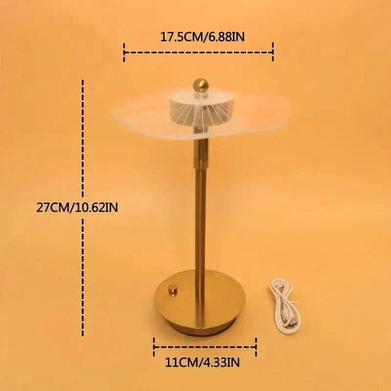 Adjustable Dimmable LED Table Lamp with Iron Frame