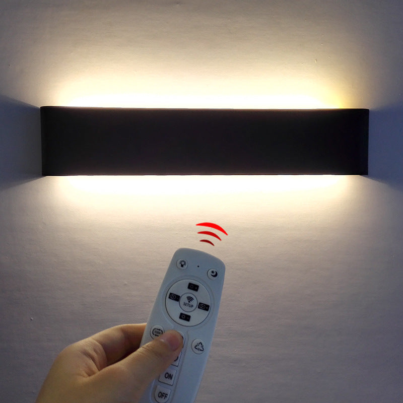 Modern LED Wall Lamp with Remote Control - Indoor Use