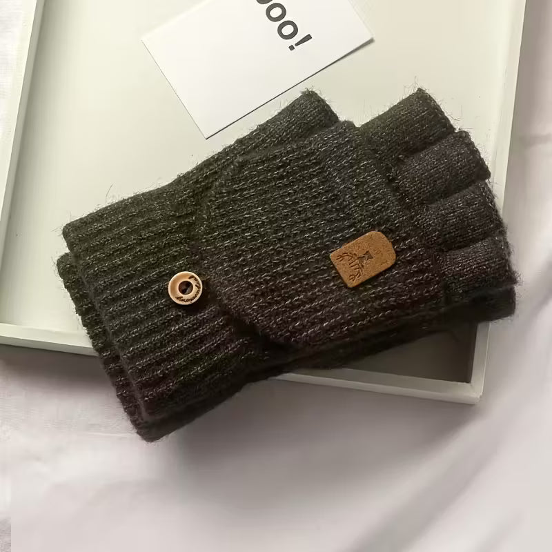 Fingerless Knit Winter Gloves for Warmth and Flexibility