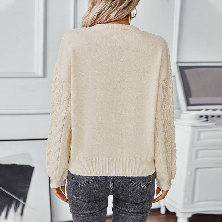 Evelyn | Ladies' Classic Cable Knit Sweater