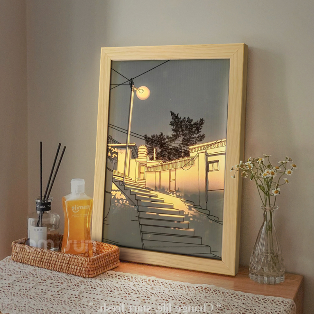 LED Sunlight Painting Night Light Decorative Art