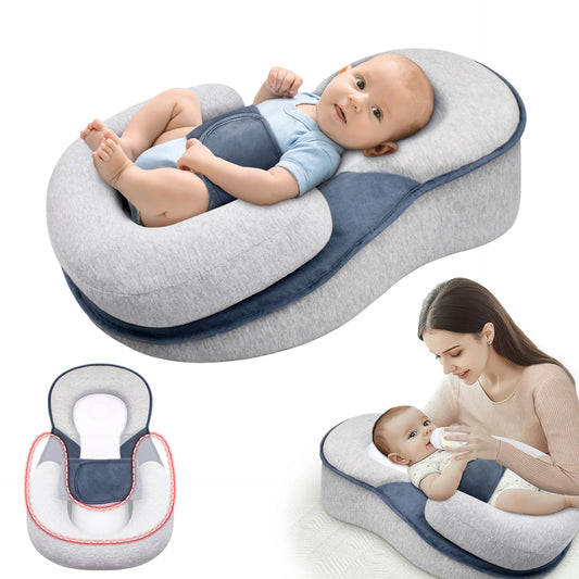 Elevated Anti-Reflux Baby Lounger for Newborns and Infants