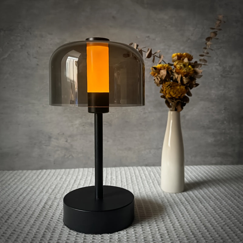 Vintage USB Rechargeable LED Table Lamp with Dimmable Touch Control