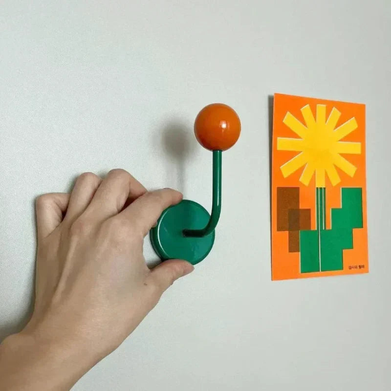 Eames Dot Color Rush Magnetic Hook in Green, Blue, Yellow