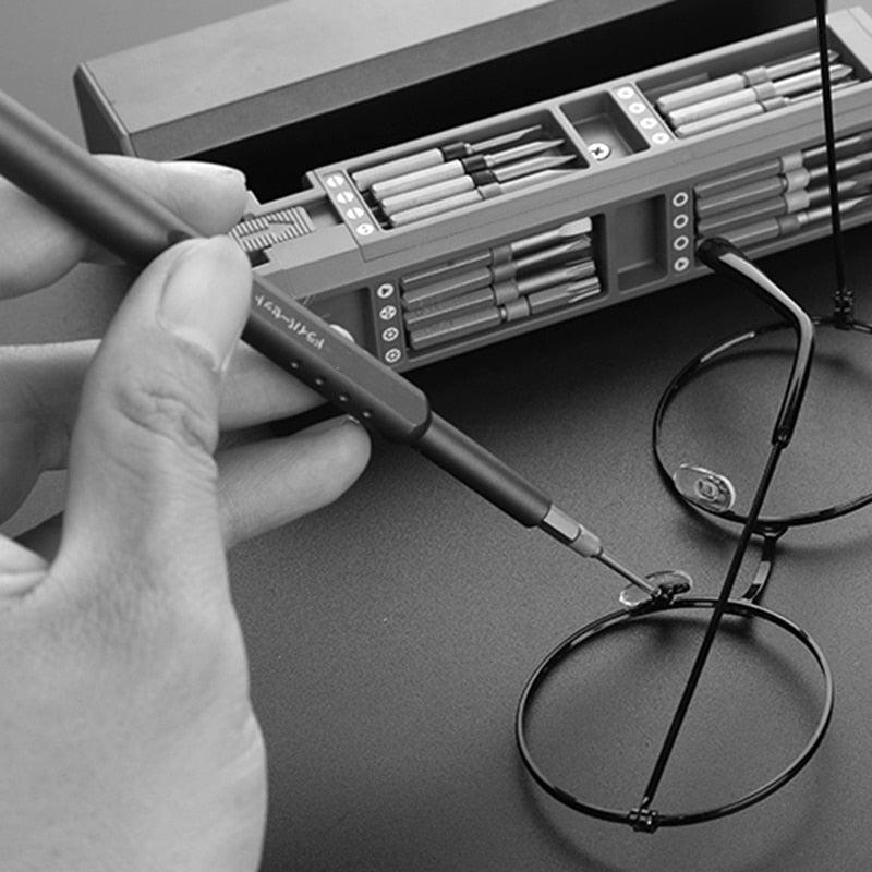 Precision Screwdriver Set with Magnetic Tips and Ergonomic Handle