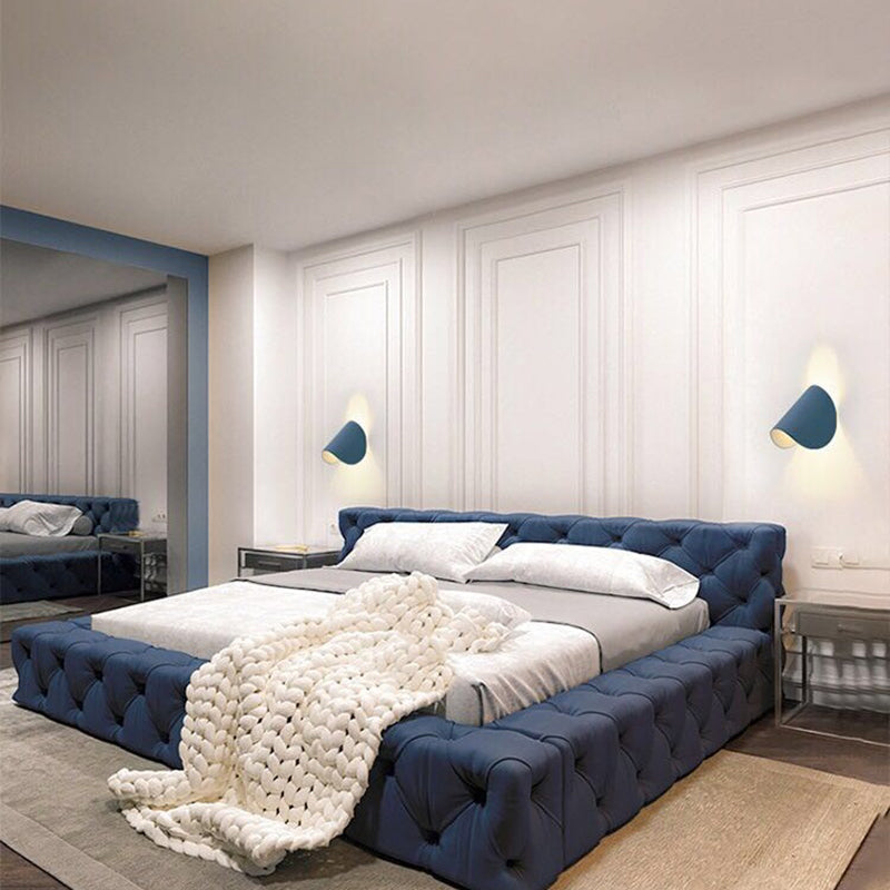Geometric LED Wall Light in Metal - 4 Color Options