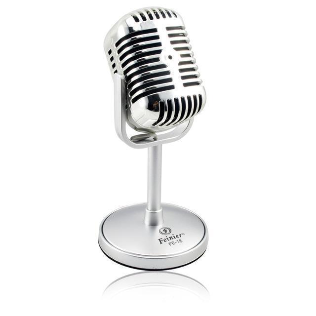 Vintage Microphone with Natural Sound and Retro Design