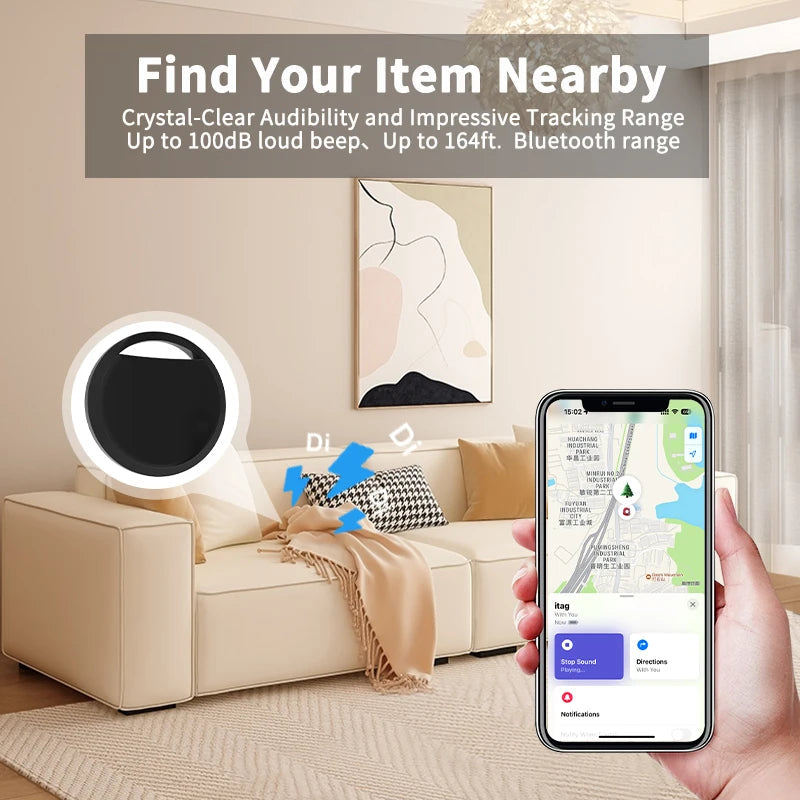 Mini Bluetooth Tracker with Apple Find My Integration