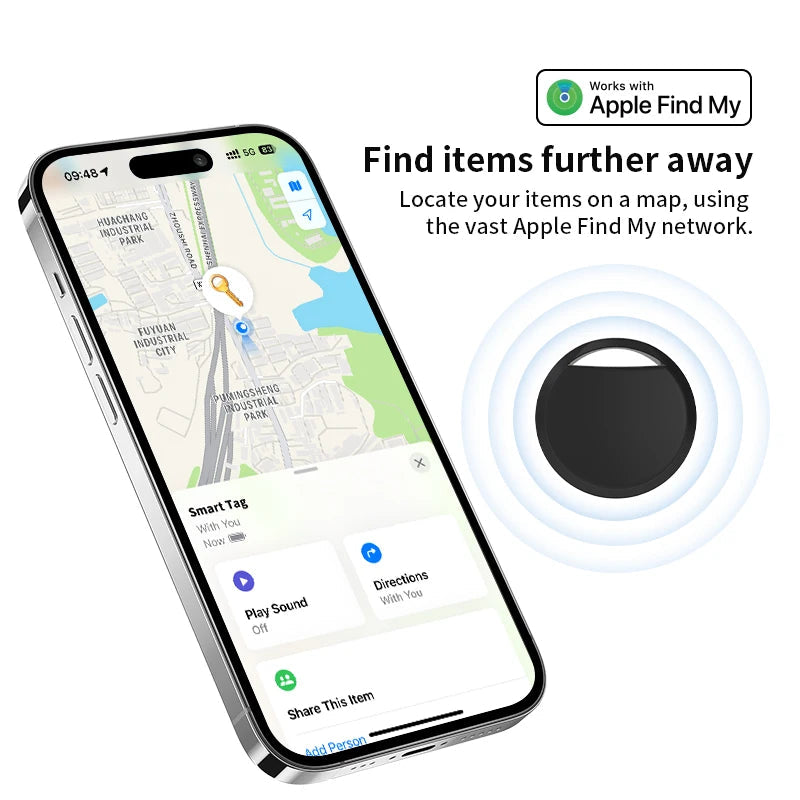 Mini Bluetooth Tracker with Apple Find My Integration