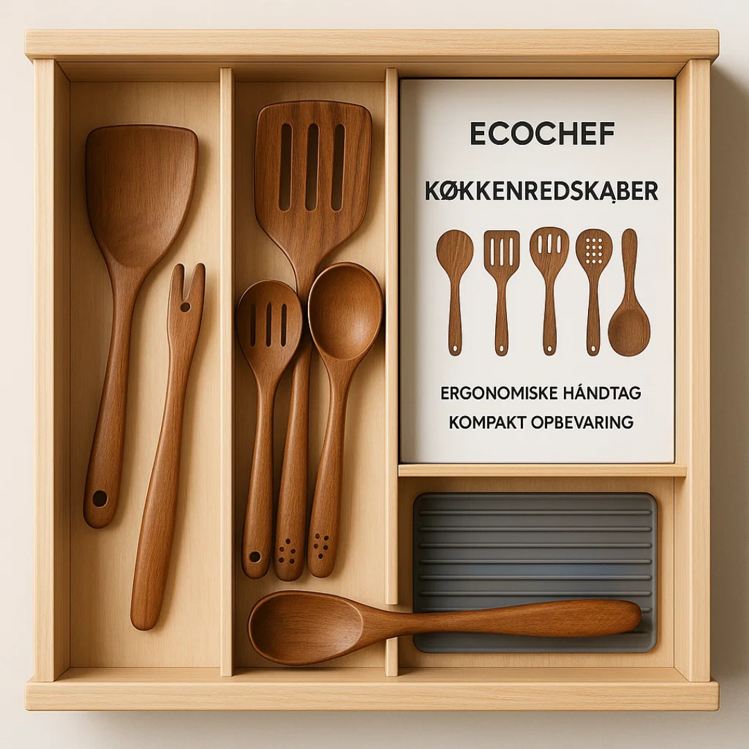 Sustainable Wooden Kitchen Utensil Set
