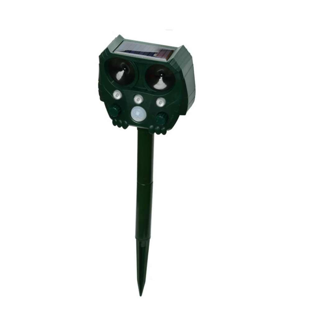 Solar-Powered Ultrasonic Animal Repellent for Garden Protection
